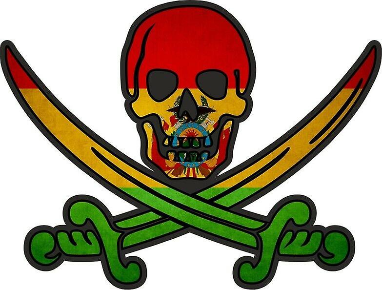 贴纸贴纸海盗千斤顶卡利科国旗博尔玻利维亚