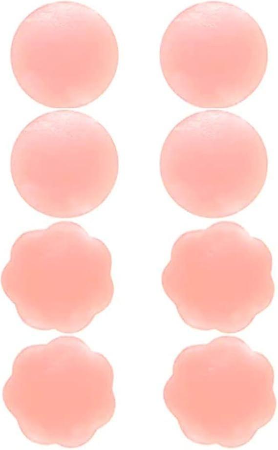 Cache-mamelons Inserts de soutien-gorge adhésifs, Cache-tétons réutilisables en silicone Pasties pour femmes, Nipple Pasties