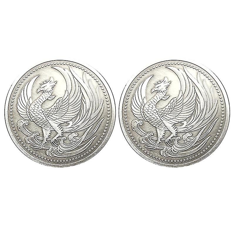 2pcs Embossment Coin