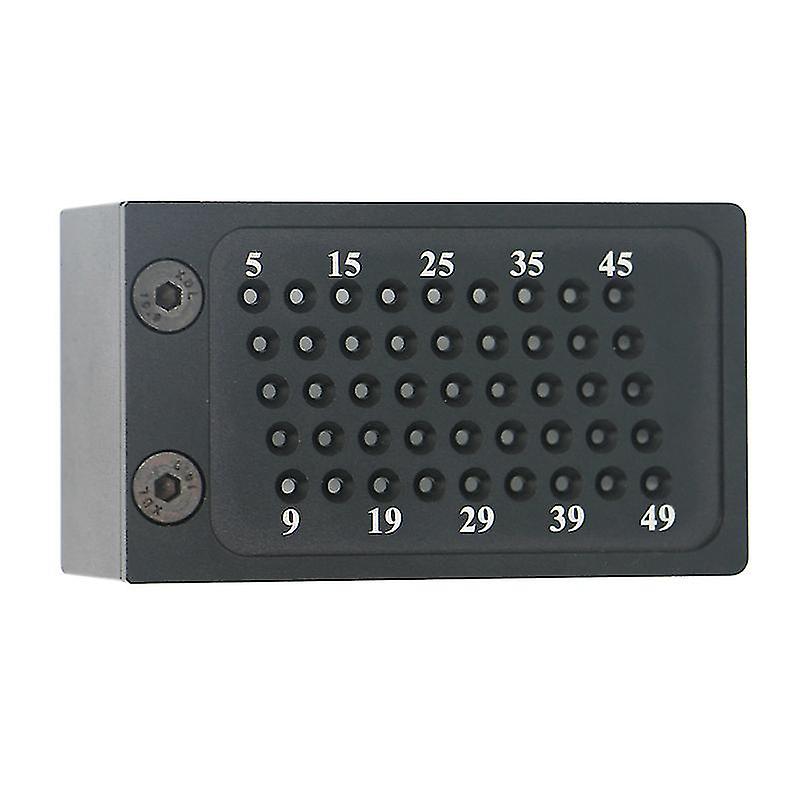 1pcs Metal Hole Ruler