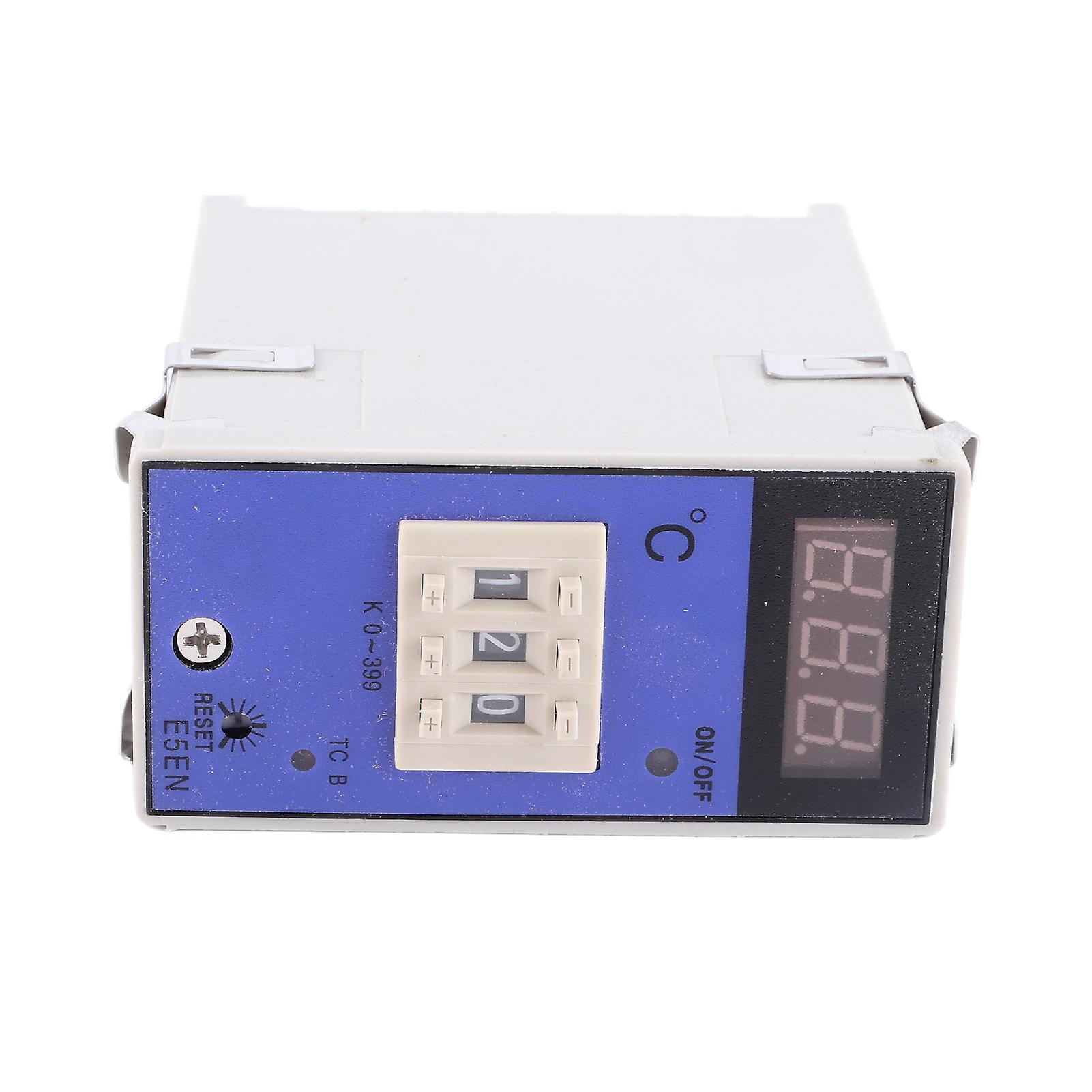 E5EN Digital Temperature Controller 0-399℃ LCD Display 48x96mm