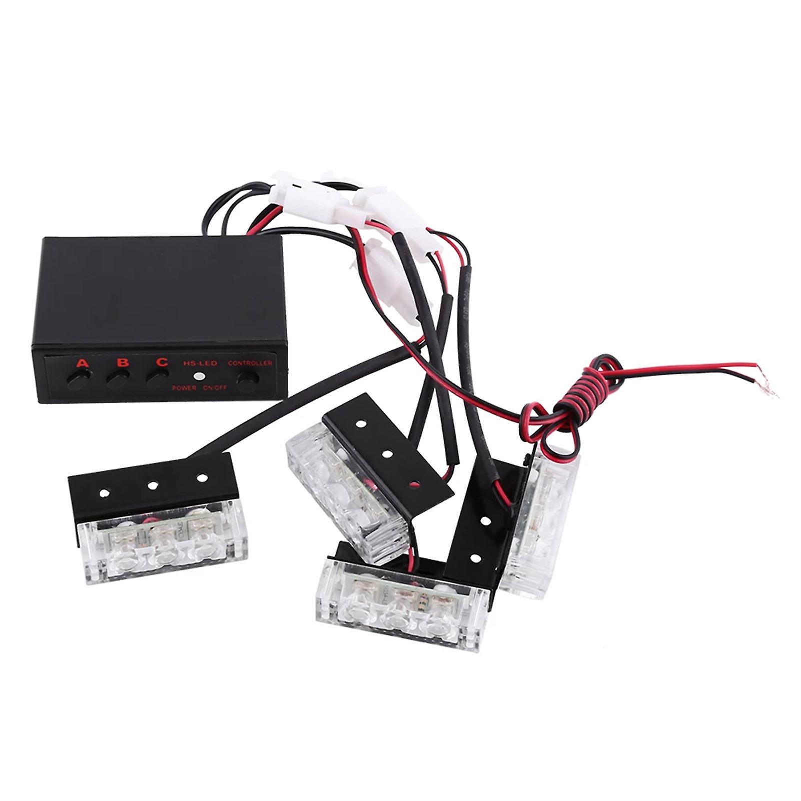 12 LED Car LED Flashing Light Waterproof Car Emergency Warnings Light for SUVs