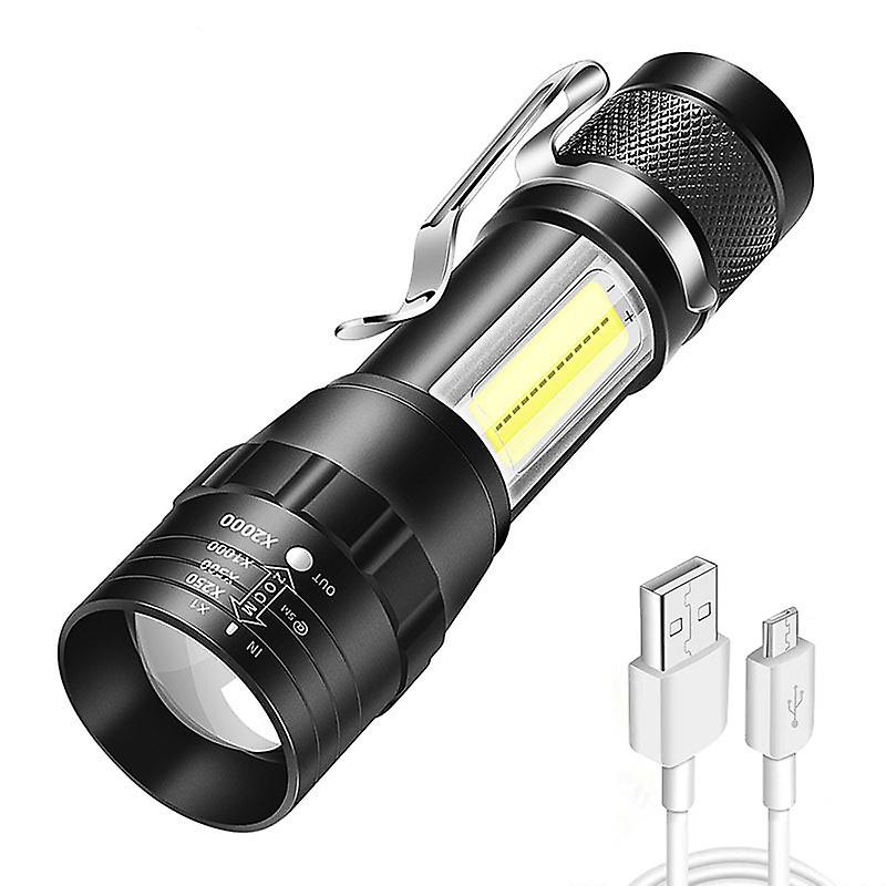 Portable Rechargeable Zoom Led Flashlight Xp-g Q5 Flash Light Torch Lantern 3 Lighting Modes Camping Light Mini Led Flashlight