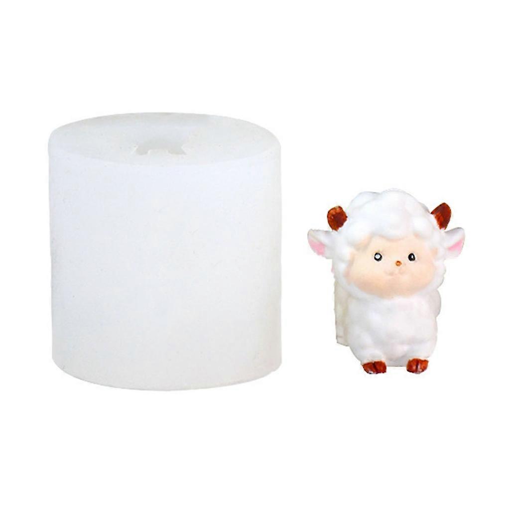 Mini Cute Sheep Epoxy Resin Silicone Mold DIY Plaster Table Ornament Tool