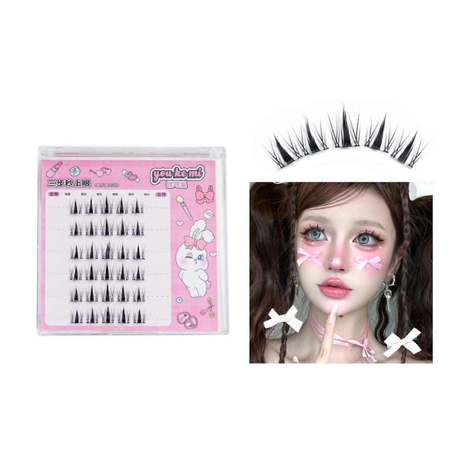 Curl Makeup Eyelashes Lightweight Stable Non Irritation Design for Everyday Makup