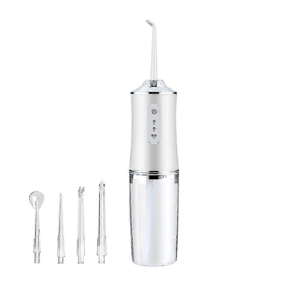 Oral Irrigator Portable Water Dental Flosser Usb Rechargeable 3 Mode Water Flosser 240ml Waterproof Teeth Cleaner