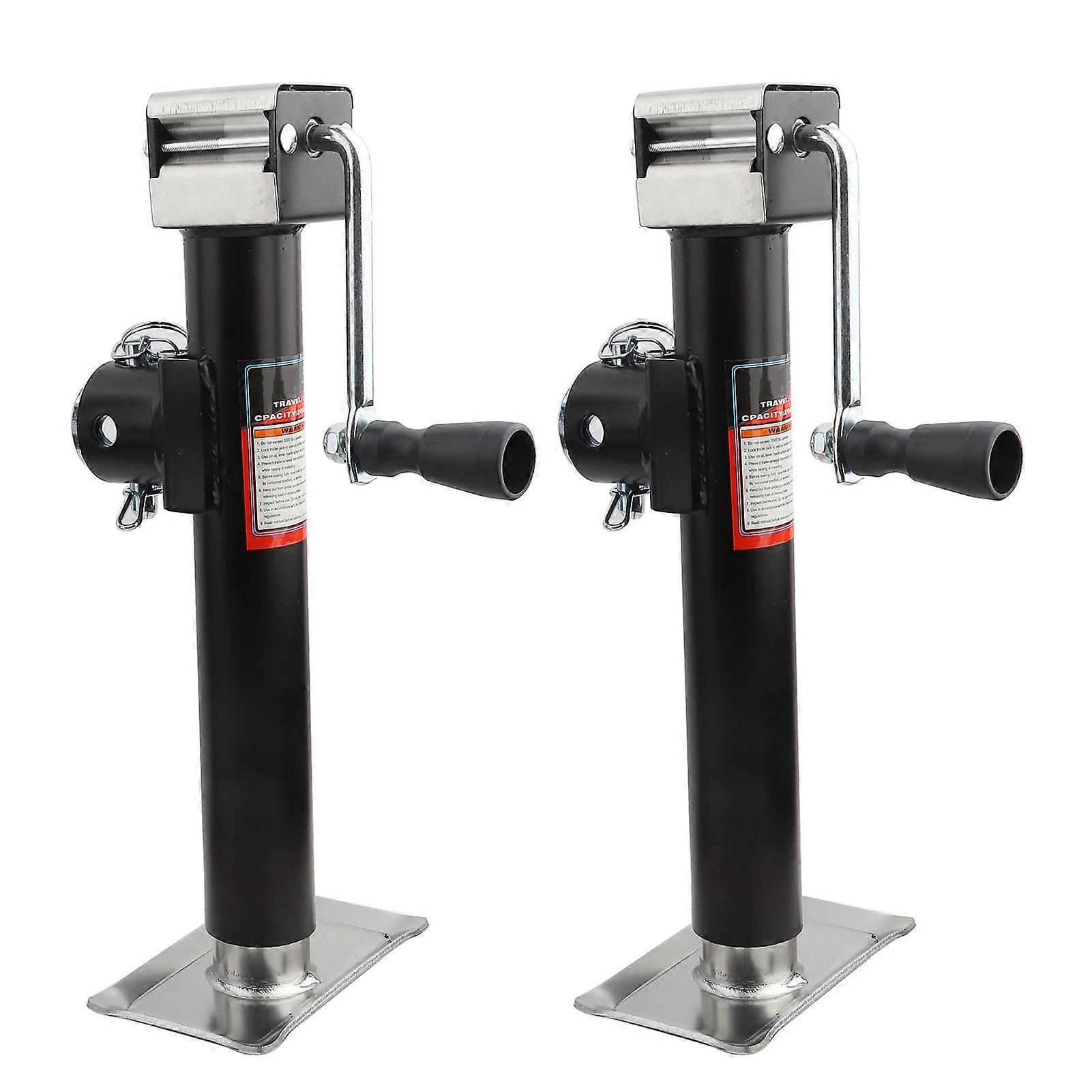 2pcs 1000kg Trailer Leg Pipe Mount Side Wind Drop Leg