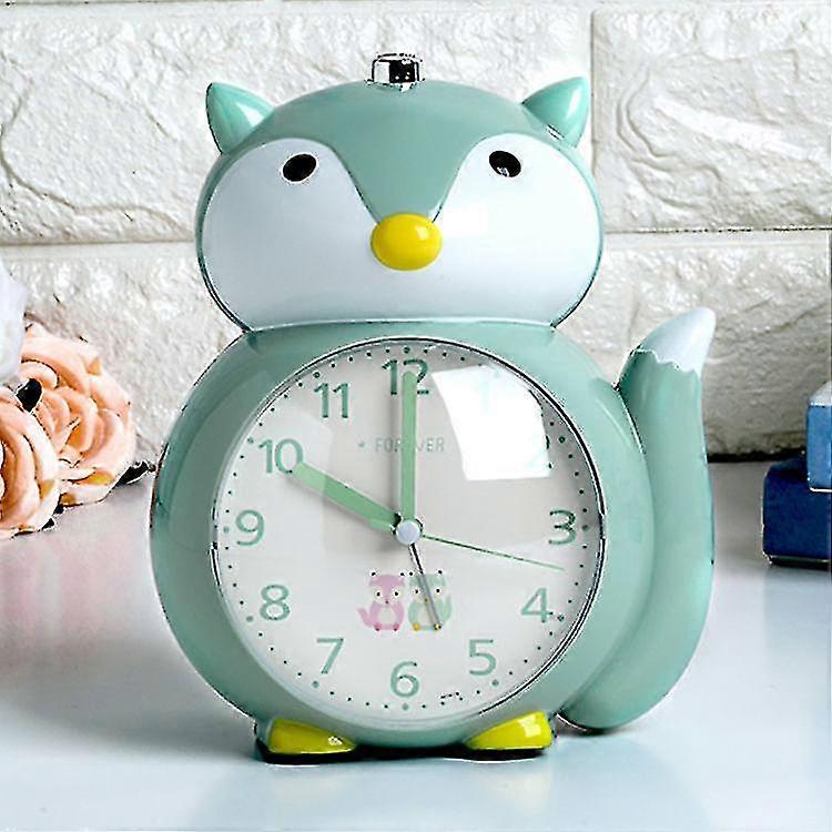 Children's Alarm Clock, Loud Music Alarm Clock With Backlight And Snooze Function, Easy-to-set Mute Battery Green