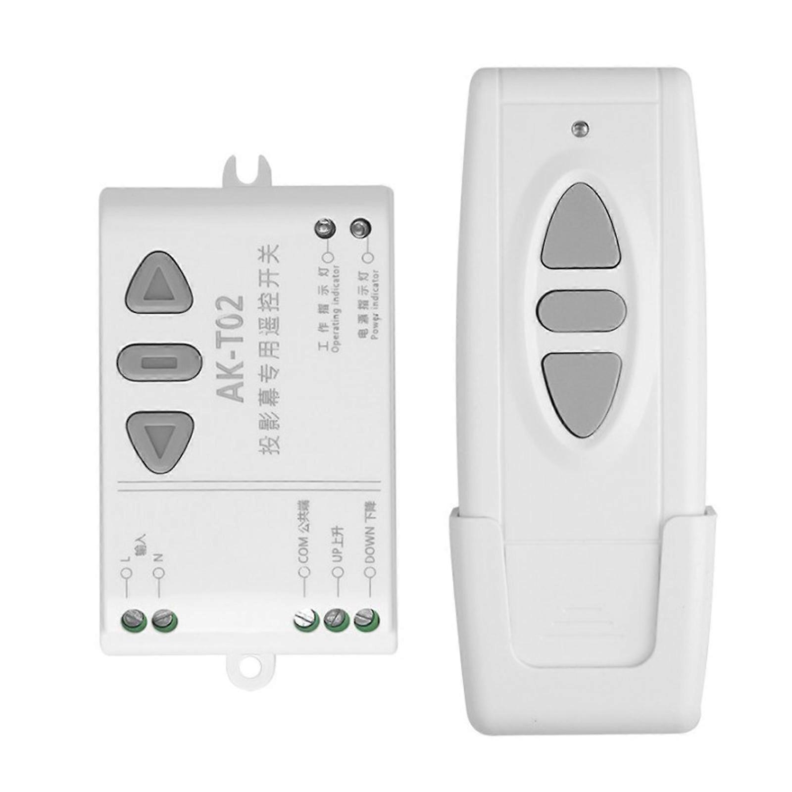 433mhz AC 85-250V Projection Screen Receiver RF Wireless Remote Control Switch