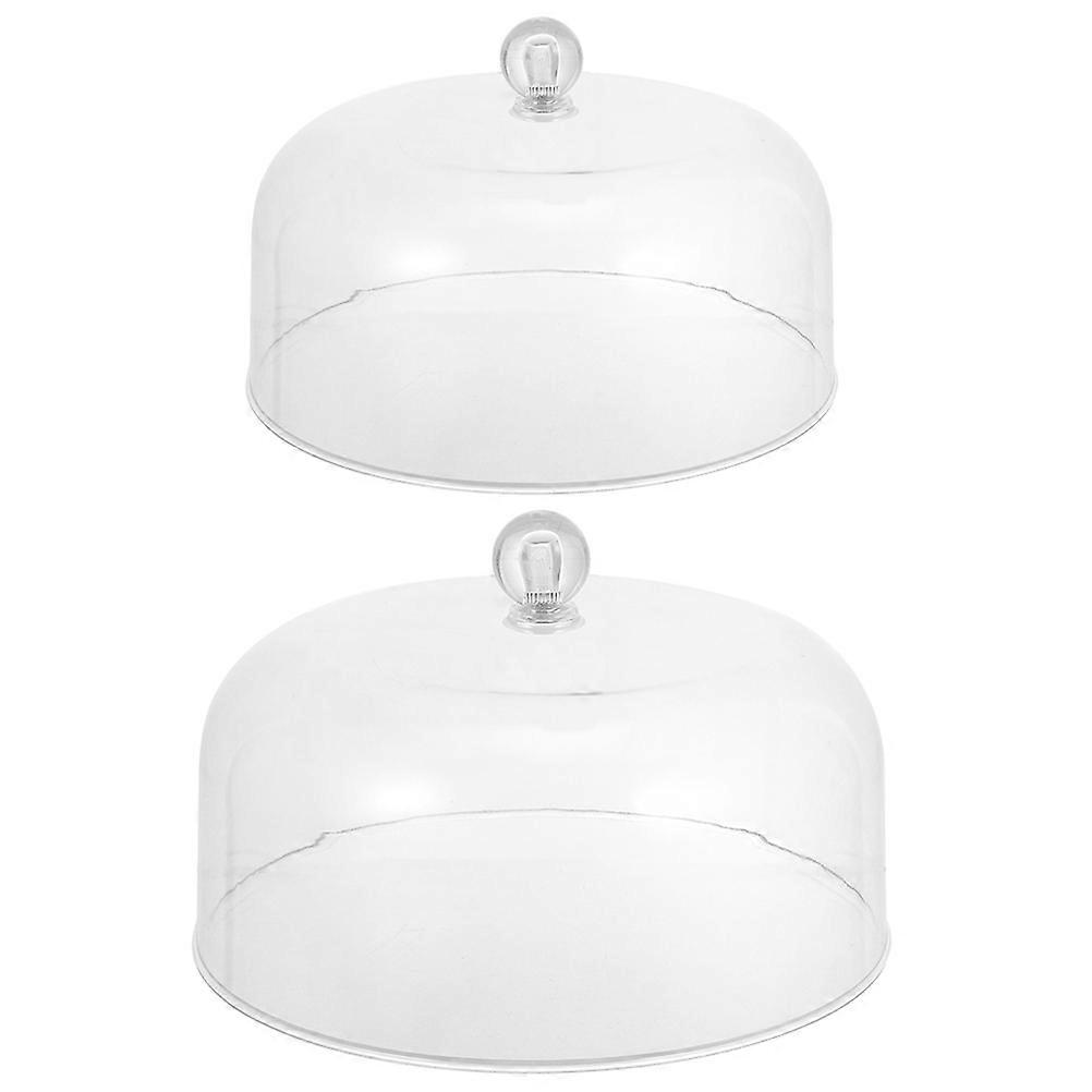 2Pcs Household Cake Lids Multi-function Cake Domes Daily Use Dessert Domes Cake Accessory