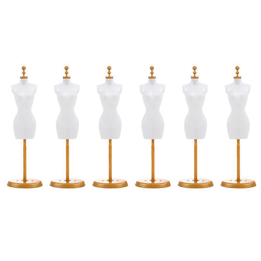 6 stücke Kunststoff Display Puppe Rock Mannequin Modell Puppe Kleidungsstück Mannequin Stand