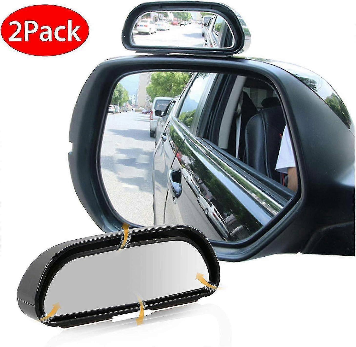 Auto Blind Spot Mirror - 2 Pieces Of Waterproof Hd Blind Spot Mirrors With 360 Adjustable Wide Angle-Yvan