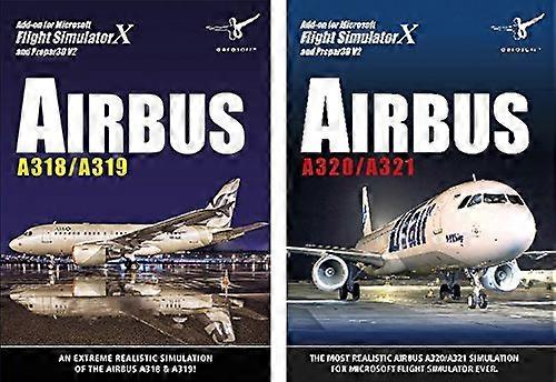 Airbus Bundle - A318  A319  A320  A321 - for Microsoft Flight Simulator X (FSX)  Lockheed Martin Prepar3D (V2) - PC CD - New & Sealed
