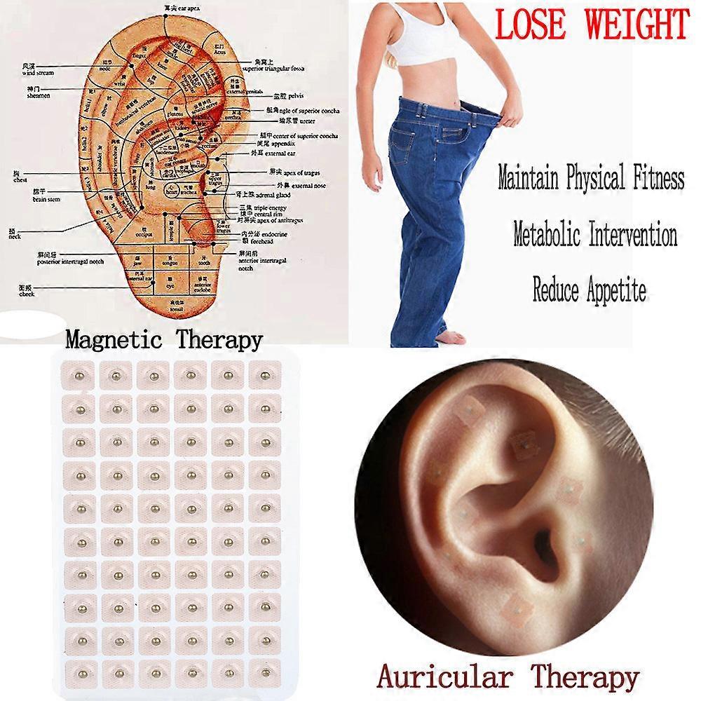 300pcs Magnetic Ear Patch Auricular Auriculotherapy Acupuncture Seed