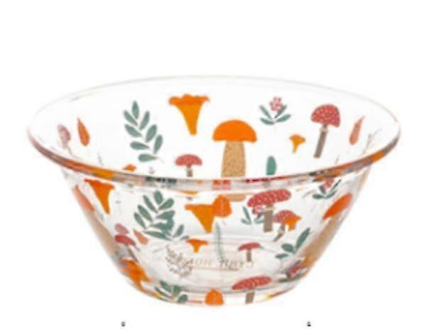 320ml tableware flower glass bowl transparent kitchen bowl