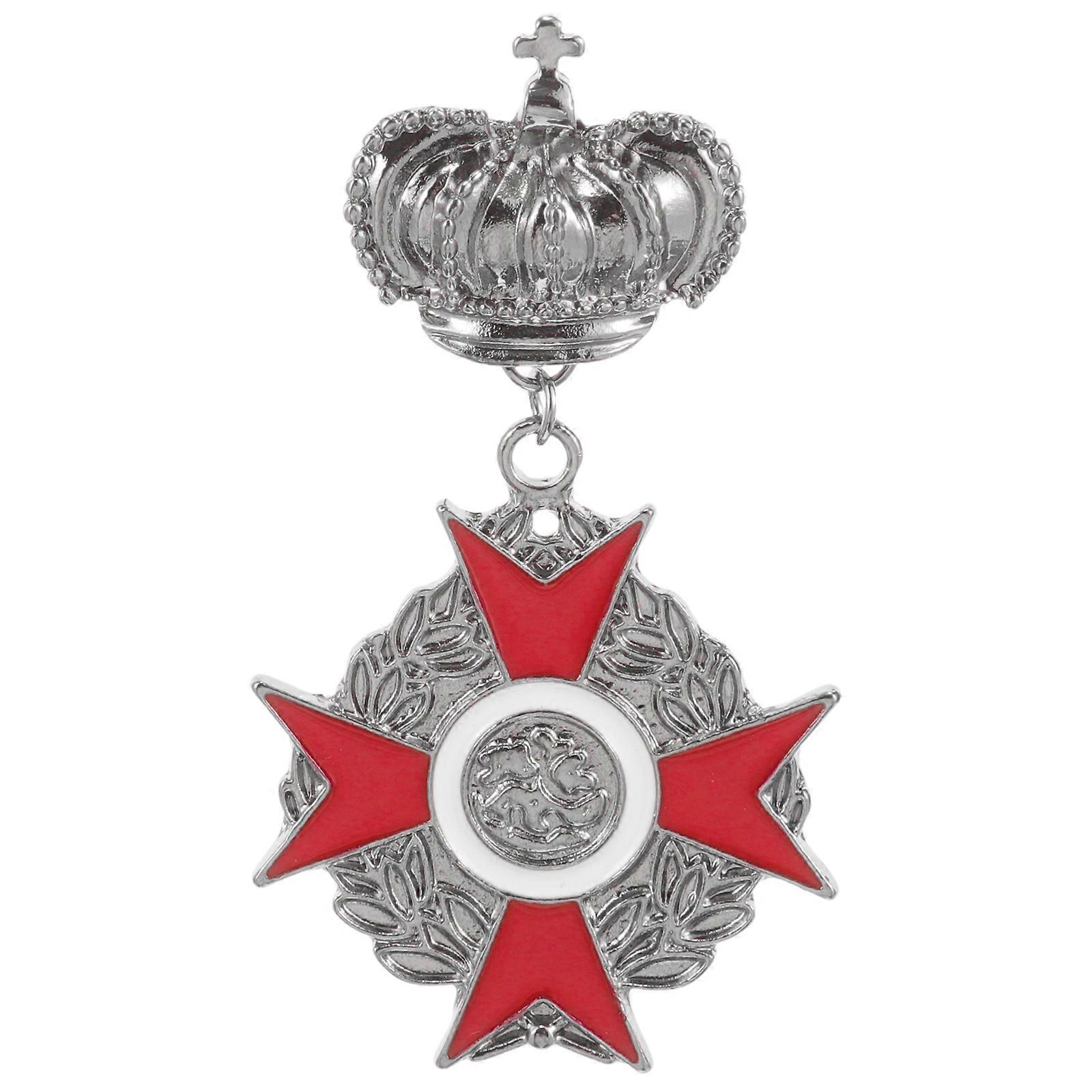 衣服扣式胸针男女胸针皇冠女王勋章徽章胸花头巾别针女士帽子围巾套装胸针