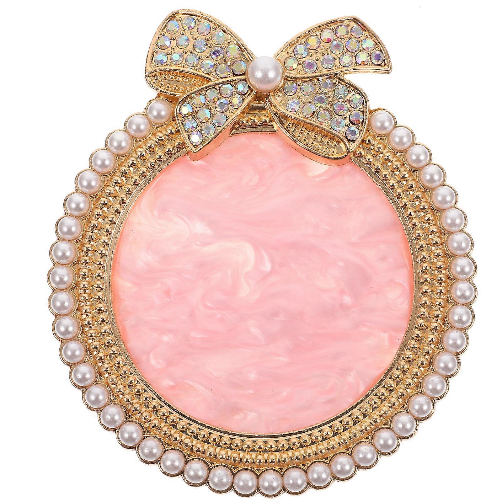 Nail Charm Display Tray Manicure Color Mixing Plate Round Shaped Board