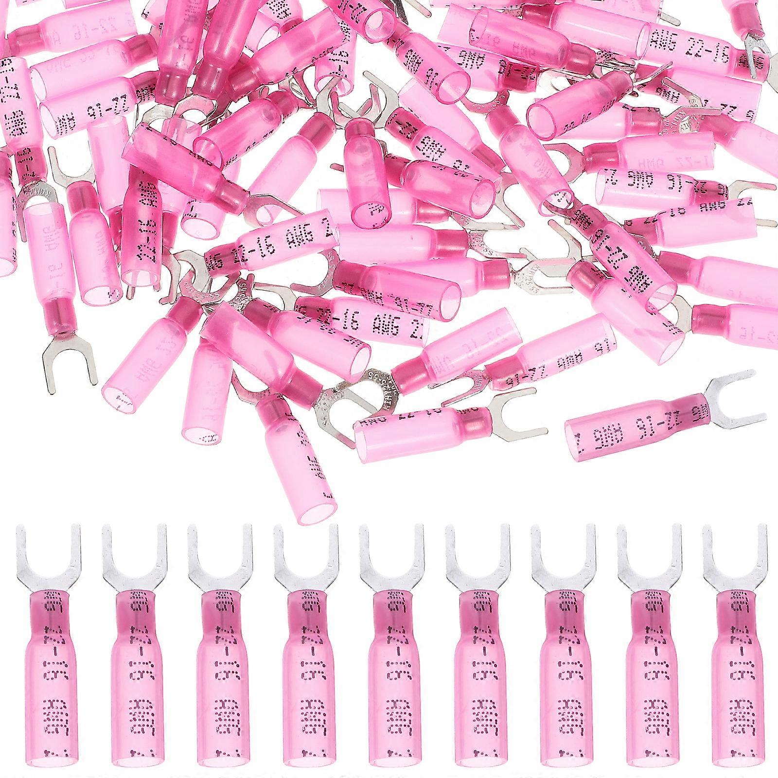 100pcs Fork Terminal Crimp On Wire Connector Crimp Wire Connector Electrical Connector