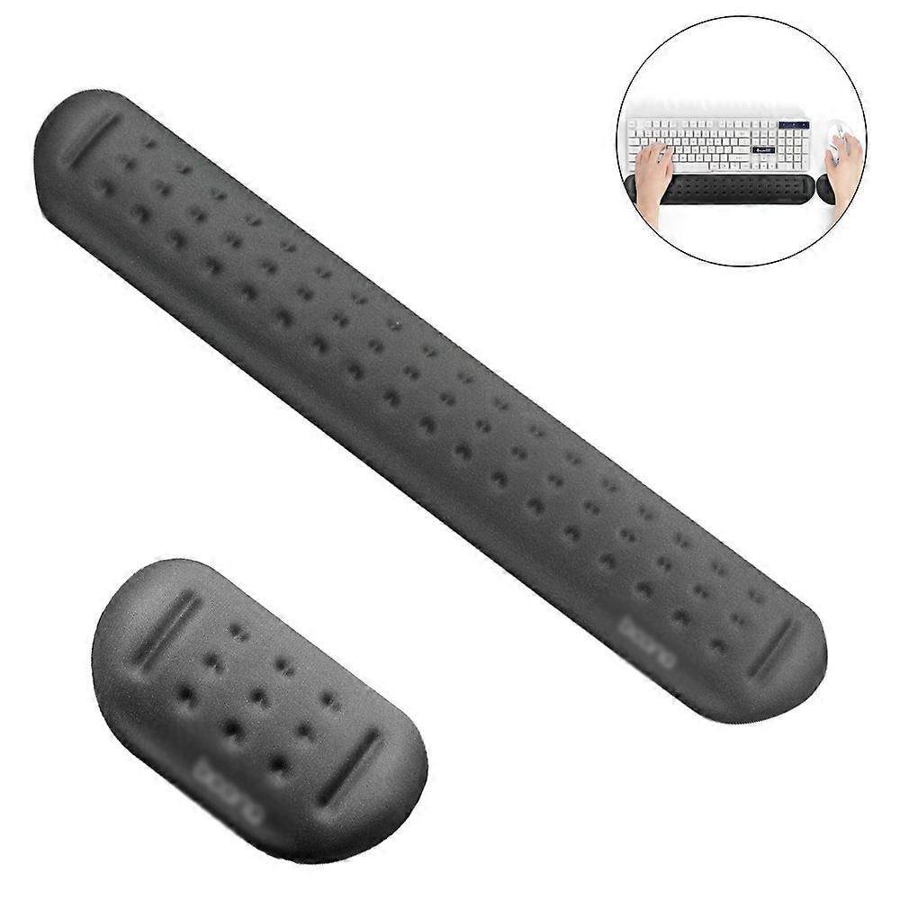 Memory Foam Mouse & Keyboard Wrist Rest Set - Cushion Support Pad