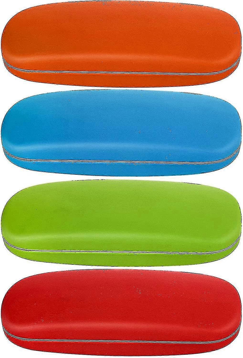 4 Pack Hard Glasses Case, Portable Eyeglass Case Protective Holder Glasses