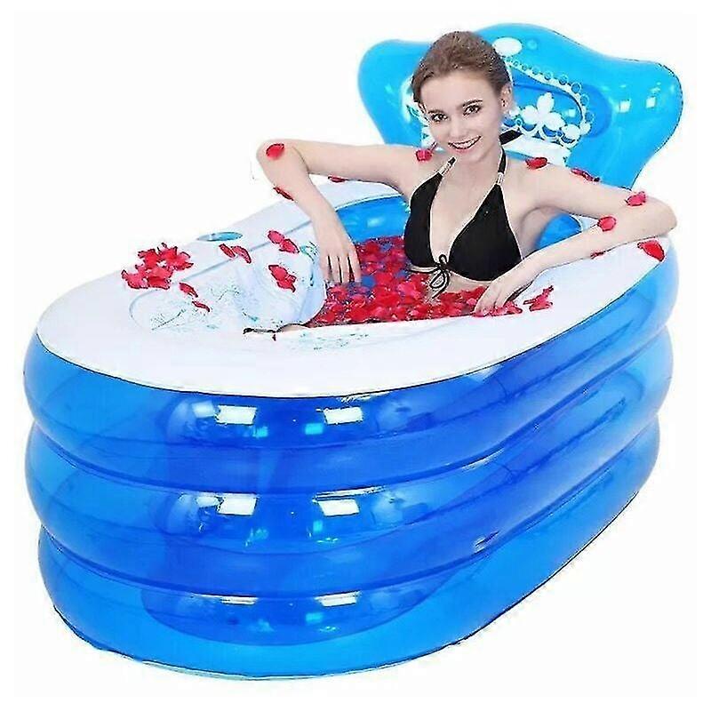 130 × 70 × 70 سم حوض استحمام قابل للطي PVC للبالغين قابل للنفخ