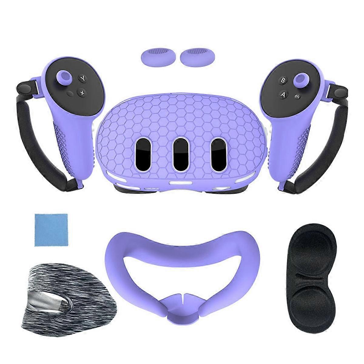 Silicone Protective Case for 3 VR Headset Head Face Cover Eye Pad Handle Grip Button Cap VR Accesso