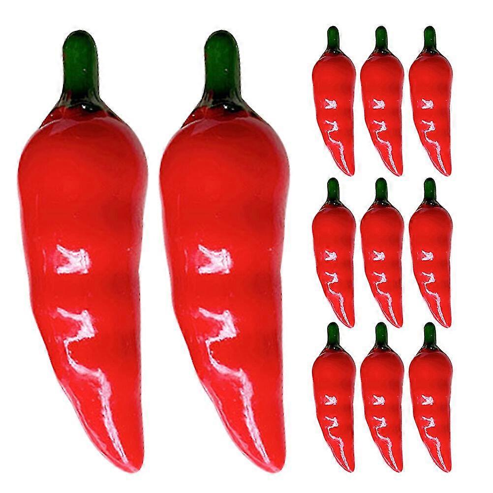 30 قطع مصغرة الفلفل الاصطناعي محاكاة الفلفل الحار وهمية الخضروات نموذج الصورة الدعامة