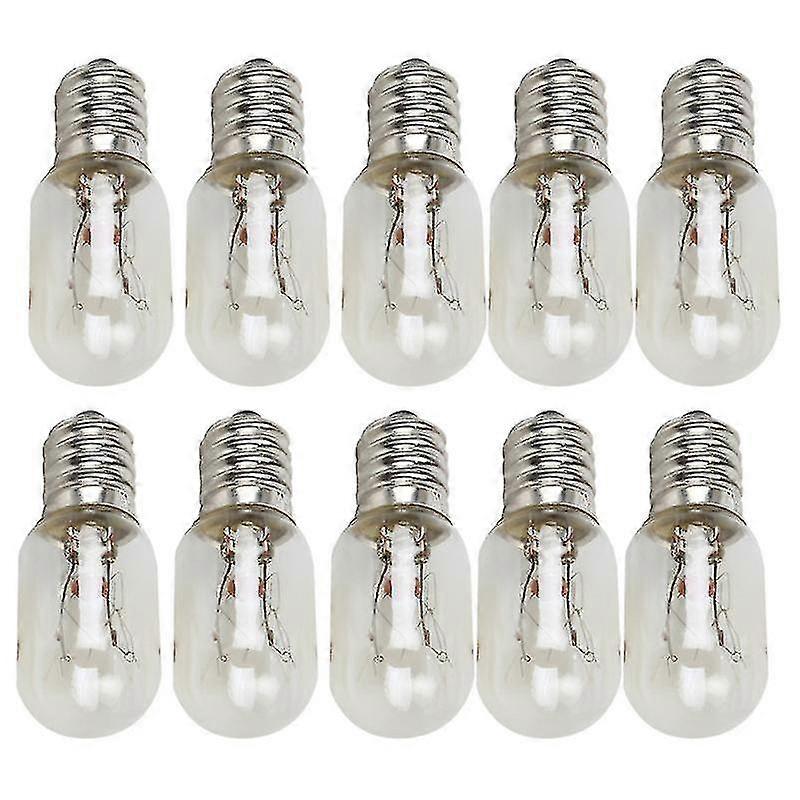 10pcs T20 E12 Edison Bulb 120v 15w Refrigerator Fridge Light Bulb Tungsten Filament Lamp Bulbs Incandescent Bulb Salt Lamp-youxiu