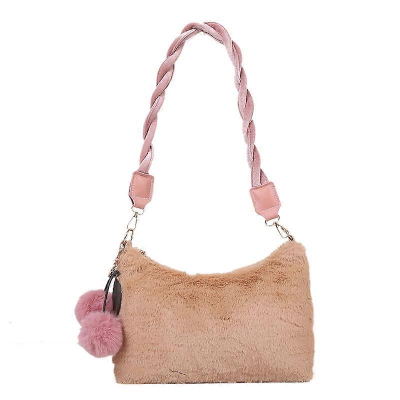ぬいぐるみバッグ、レディースバッグ、ファッショナブルで用途が広い、かわいい風合い、チェリーシングルショルダークロスボディバッグ