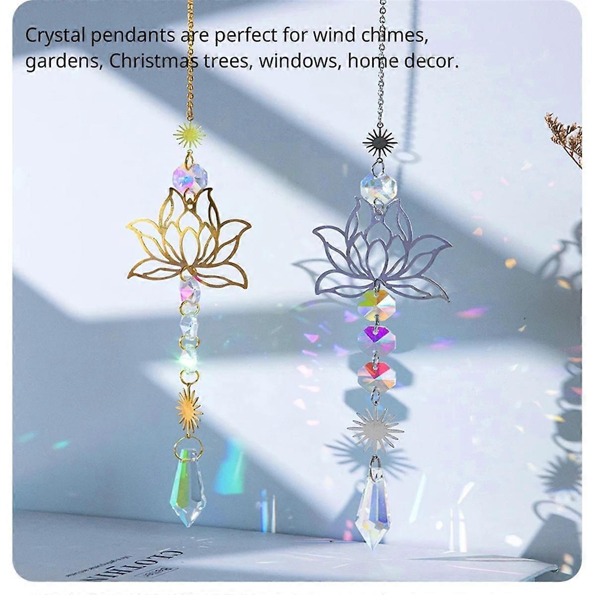 1Pc Artificial Crystal Suncatcher Charm Handmade Applicable Home Wind Chime Pendant Outdoor Garden A