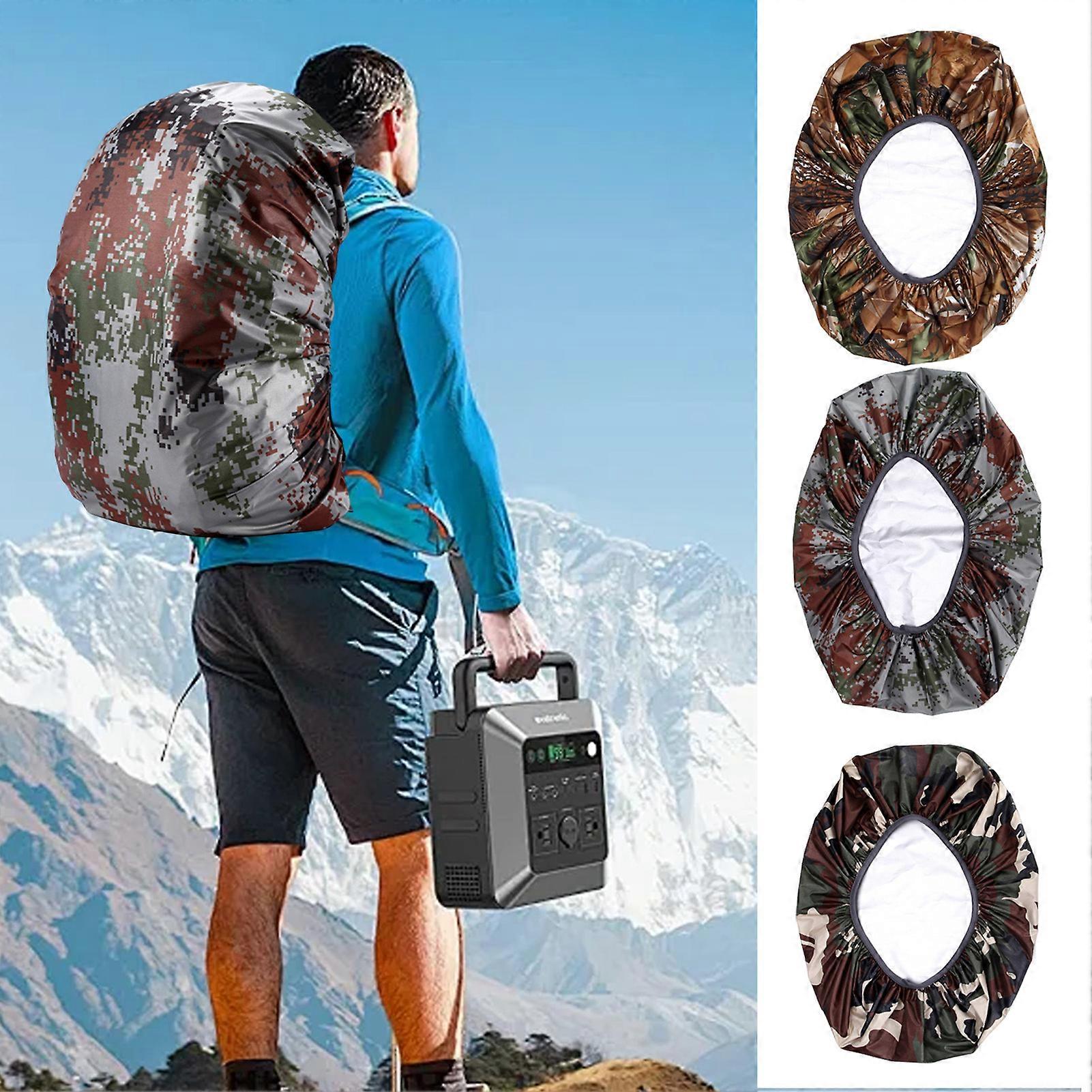 Large-Black:35L-80L Waterproof Backpack Rain Cover Rucksack Water - Foto 3