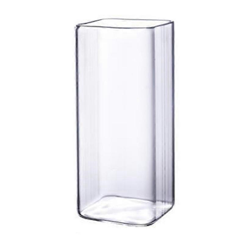 Rectangular Square Glass with Round Edge High Temperature Resistant Cup 250/400ml Glass Container