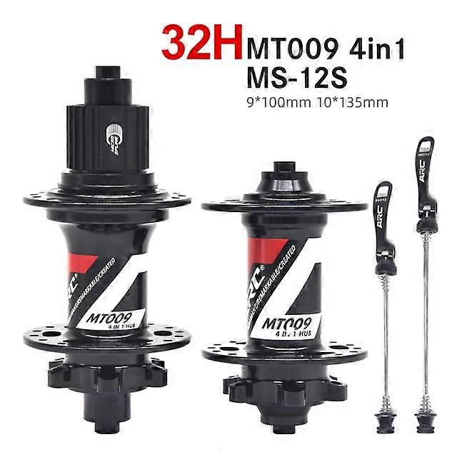 mickcara Vélo Mtb Arc 32 Trous Cassette Vélo Cubes Moyeu Arrière 135x10 Pour Bmx Cube Hg Ms Xd Roue