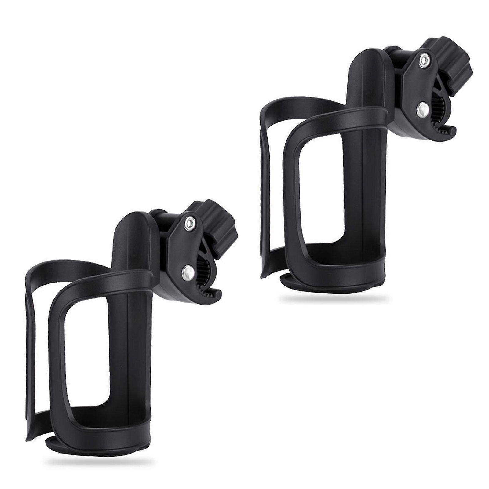 Universal 360 Beverage Cup Holder for Baby Strollers Scooter Portable Space Saving Drink Bottle Cage