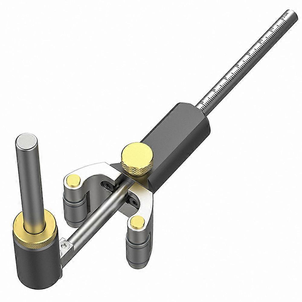 Woodworking Linear Arc Dual-purpose Scriber Ruler Parallel Line Drawing Tool Measuring Gauge DIY Multifunctional Woodworking Scribe Tools