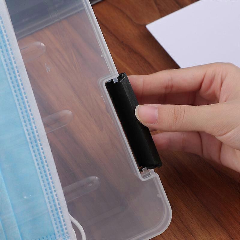 Clear Portable Project Case File Paper Storage Box Documents Magazines Paper Protector Office School