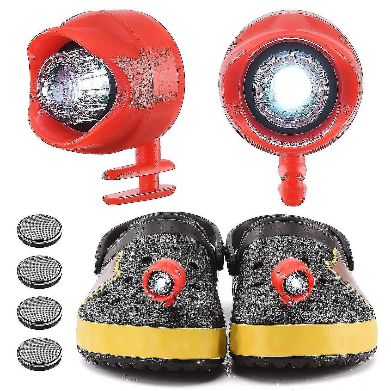 Frontlykter for Croc Small Lights 3 moduser Sko tilbehør for Running Camping