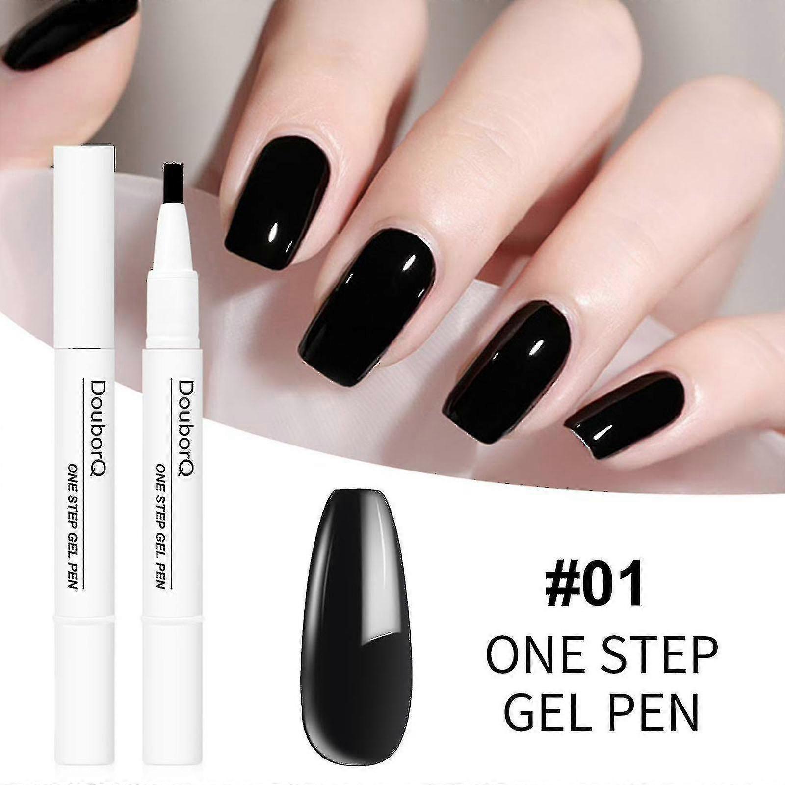 18 Colors Soft And Refreshing Nail Polish Pen Nail Polish Glue 2ml