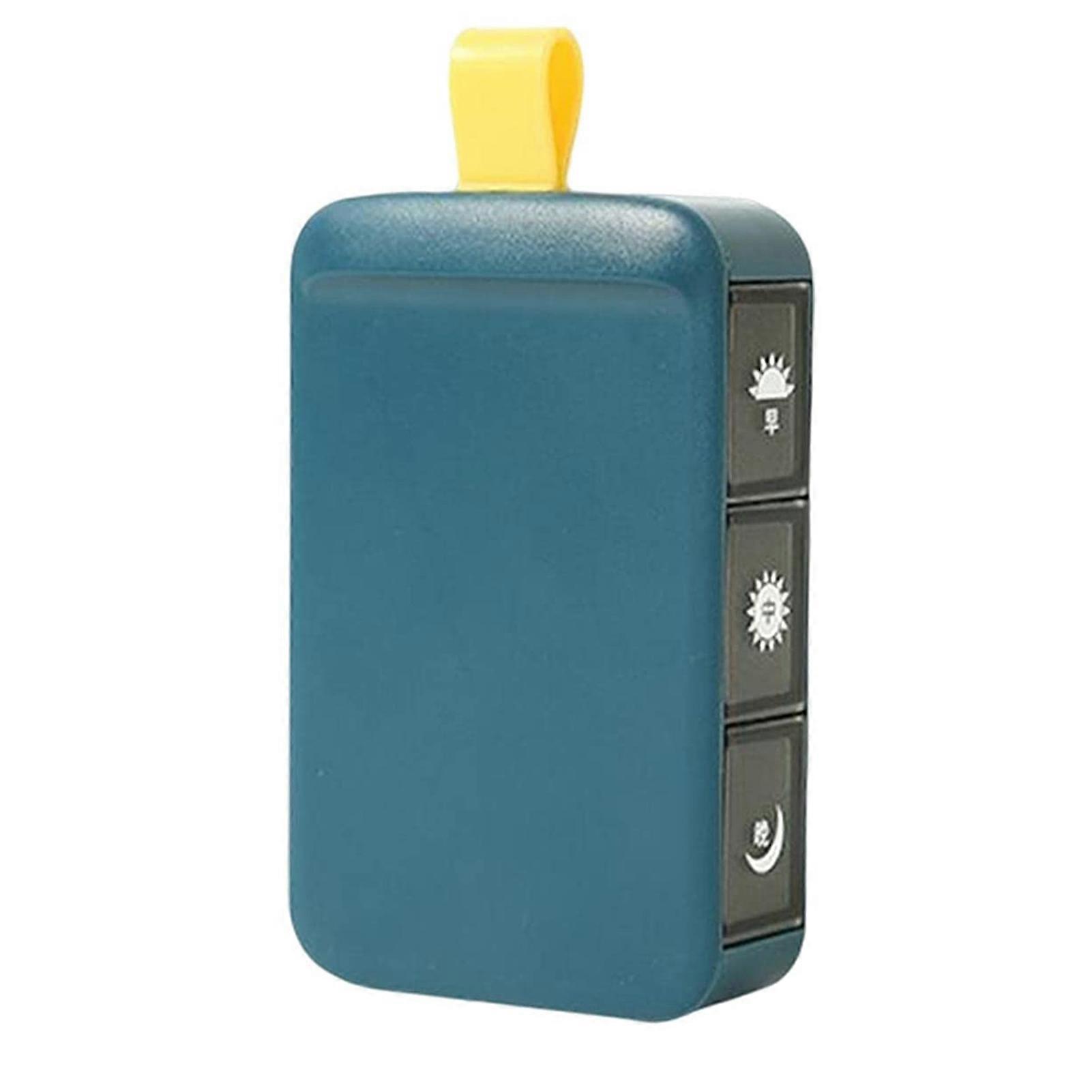 3 Compartments Storage Box BPA Free Vitamine and Medicine Box for Daily Life Working Outdoors