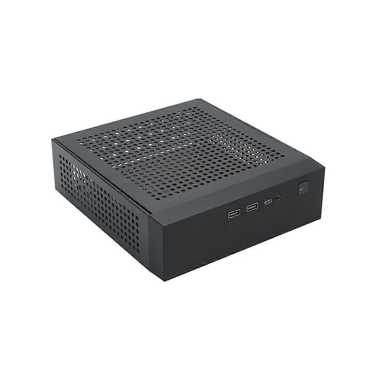 M09 HTPC Host Mini ITX -tietokoneen runko DC-virtalähde Teollinen ohjausrunko Koti Työpöytä Com