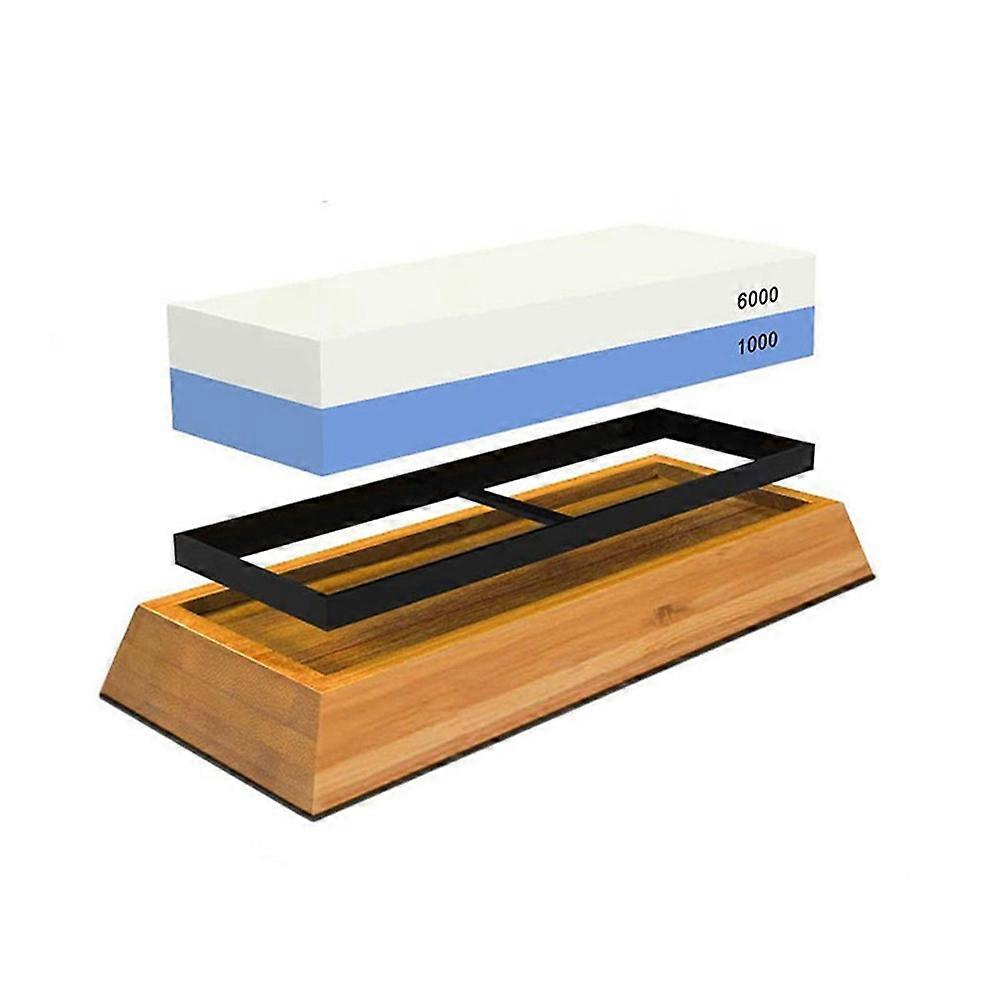 Double-side Cutter Sharpening Stone Multifunctional Scissors Sharpening Tool with Base and Positioner