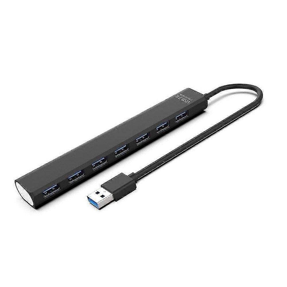 plug And Play Portable Size 7 Ports Usb 3.0 Hub Ac Adapter Cable Splitter For Pc Laptop Computer