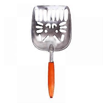 Shxx kattskräpspade, hållbar kattsand, liten hål katt avföringsspade, kattskräp spade metall F922-120