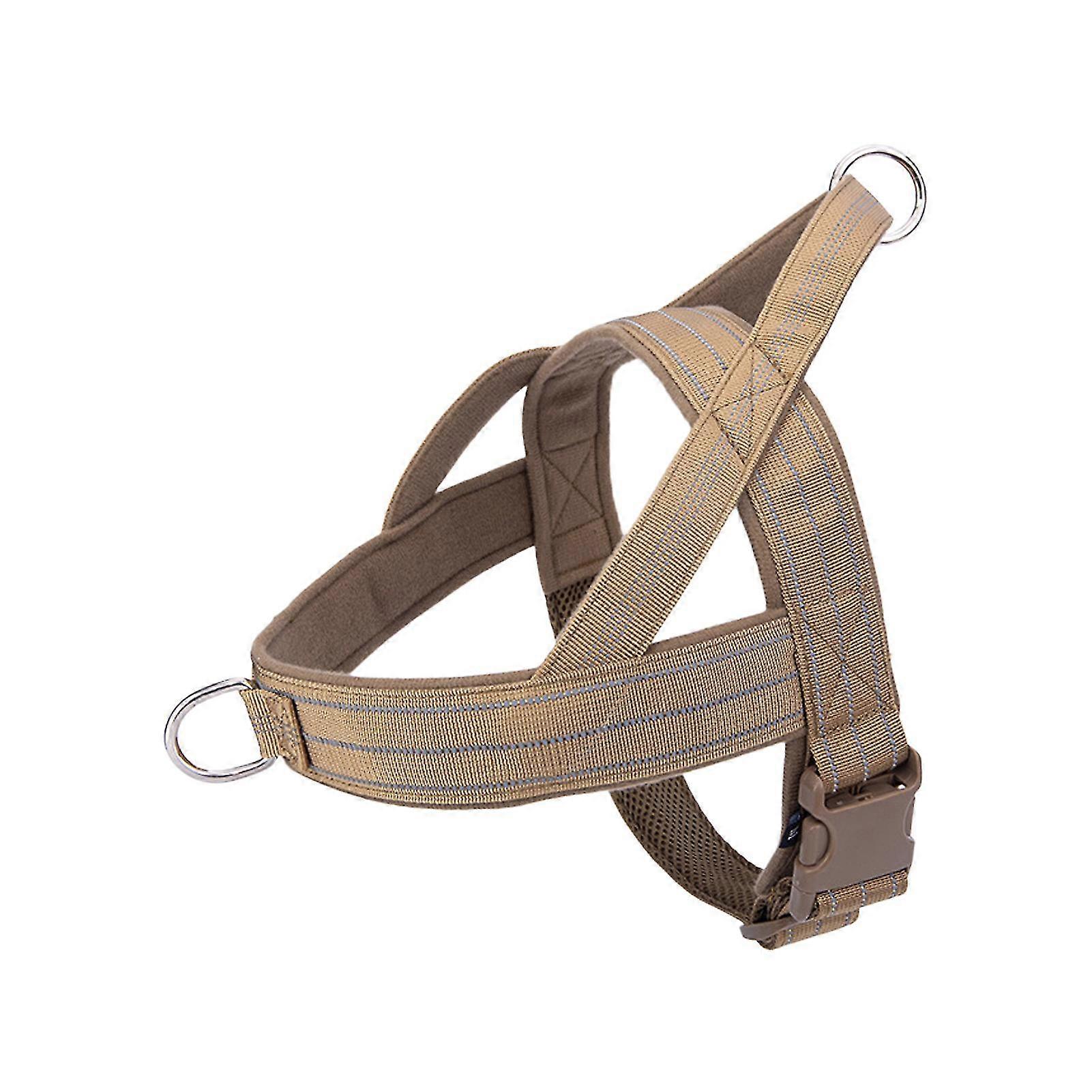Inserted Buckle No Pull Adjustable Comfortable Nylon Vest Dog Harness Durable