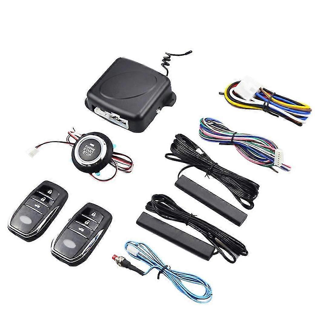 Car Start One-key Anti-theft System Pke Keyless Entry Kit Car Start-stop Button Central Lock