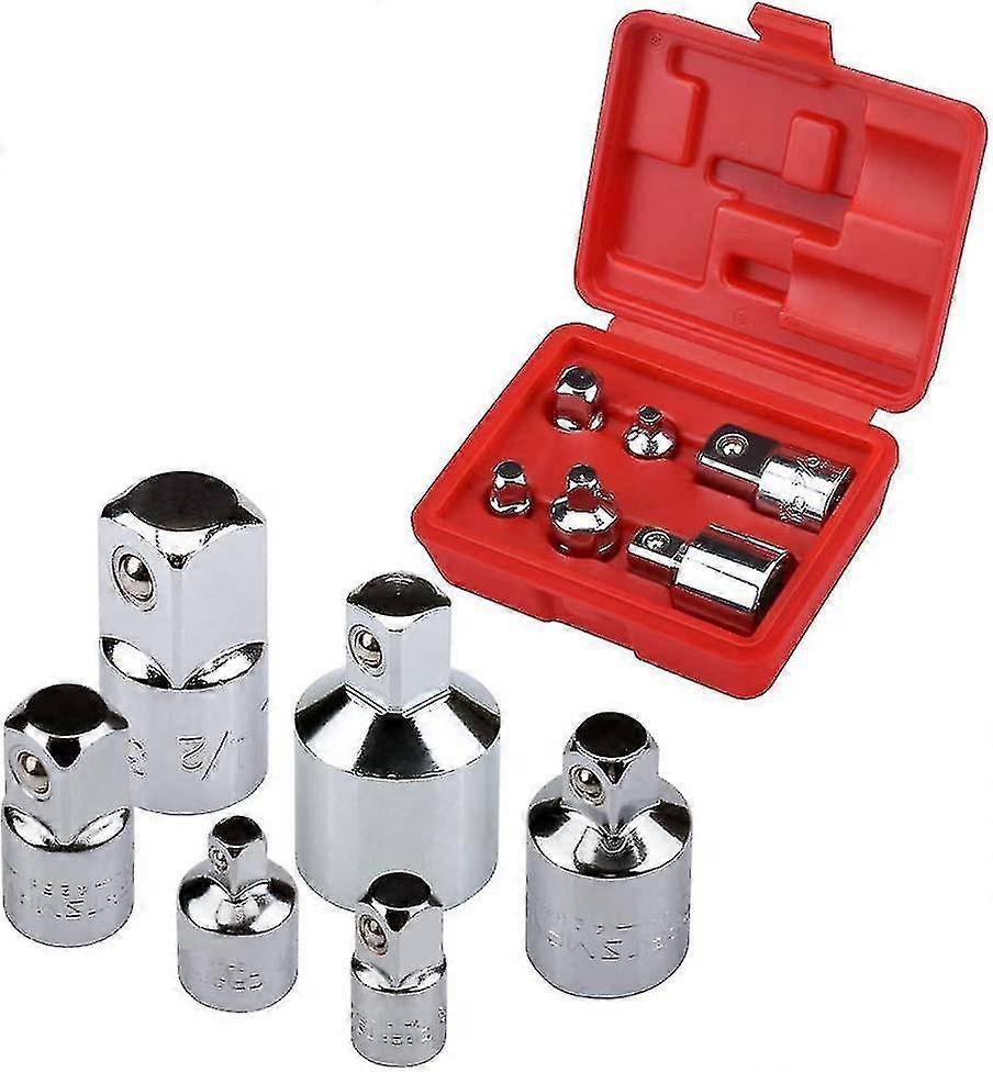 Socket Adapter And Reducer Set, 1/4-inch, 1/4-inch, 3/8-inch, 1/2-inch Ratchet/socket Set/extentsion Conversion Kit, Premium Chrome Vanadium Steel Wit