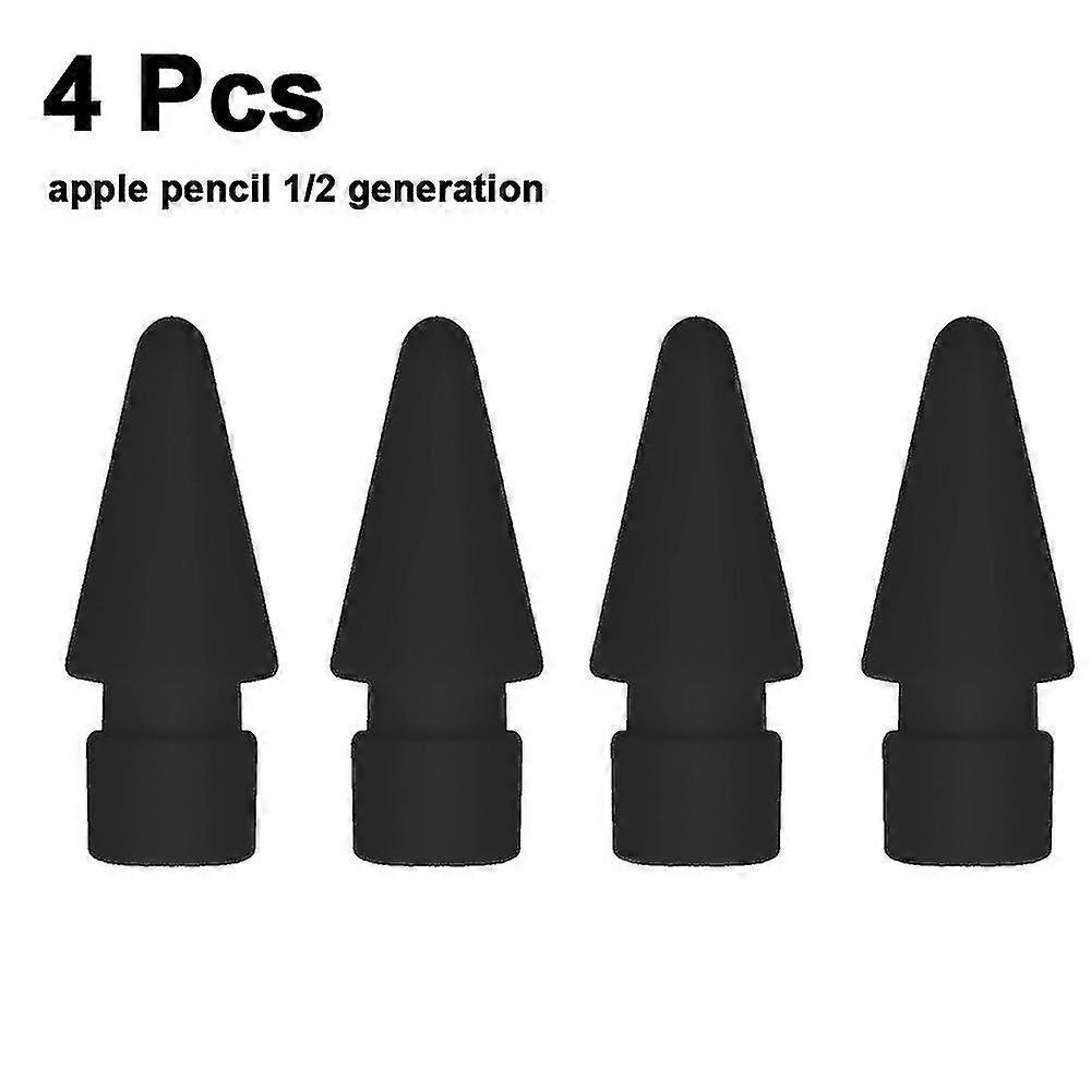 4 Packs Pen Tip For Apple Pencil Replacement Stylus Fine Nib Compatible With Ipad Air Mini Pro Apple Pencil 1st Gen And 2nd Generation Tips