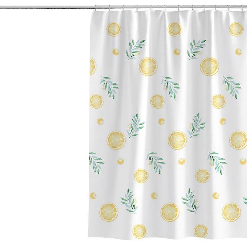 Yellow Lemon Shower Curtains for Bathroom