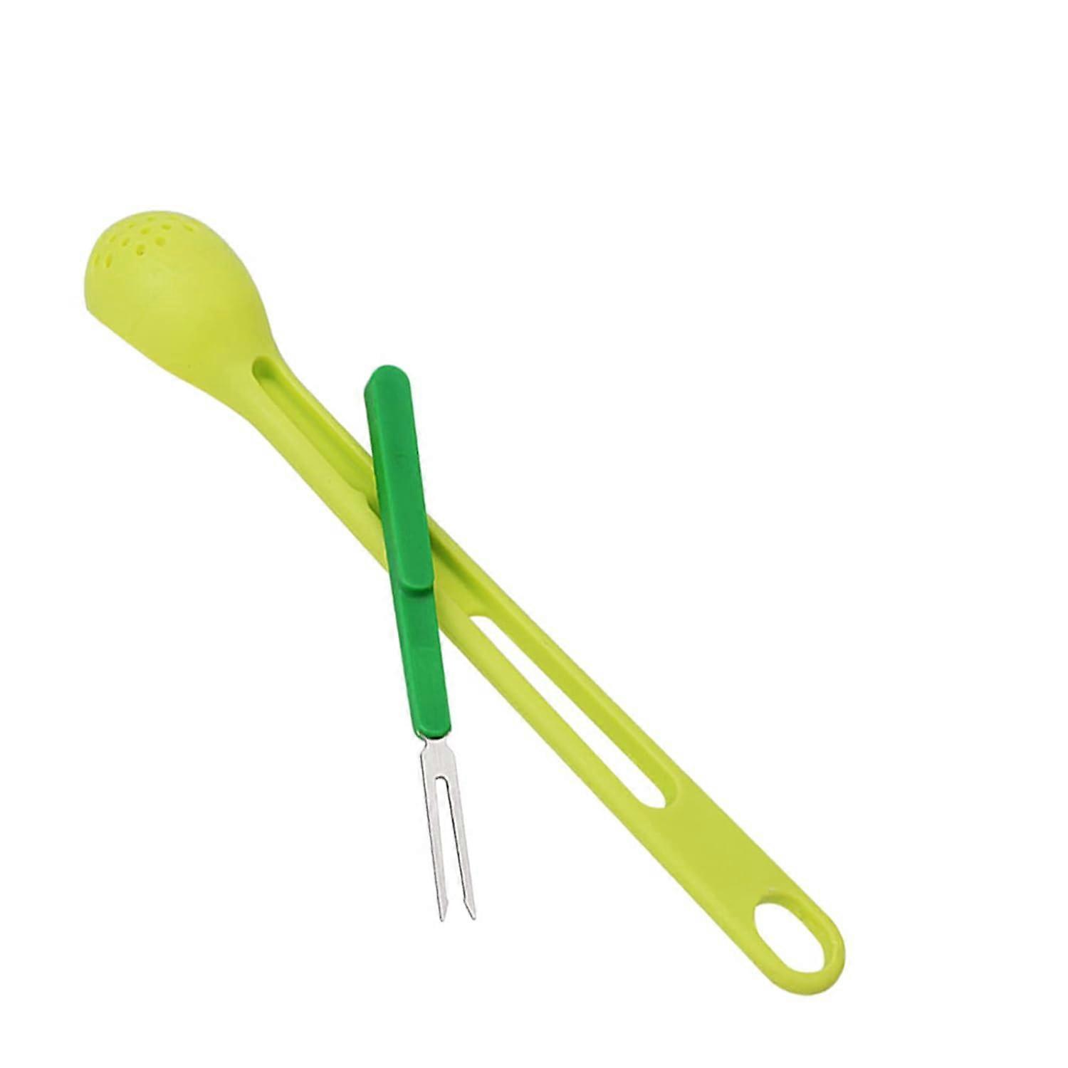 Condiment Fork for Pickle Jar Small Slotted Spoon Perfect for Straining Oil