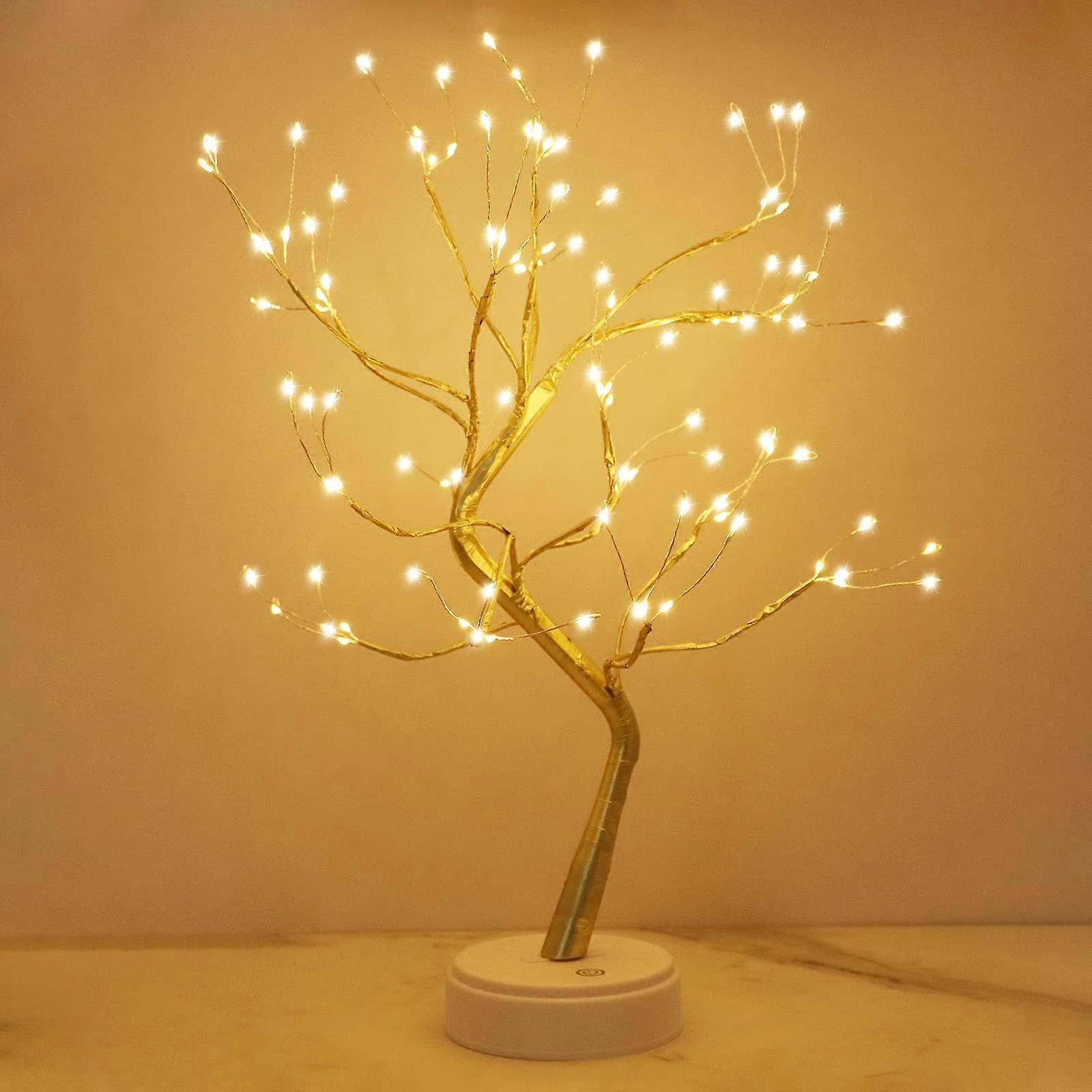 LED tree lights, bonsai tree light, warm white, adjustable branches, 108 LED tree lamp, decorative tree, illuminated tree lighting, indoor decoration,